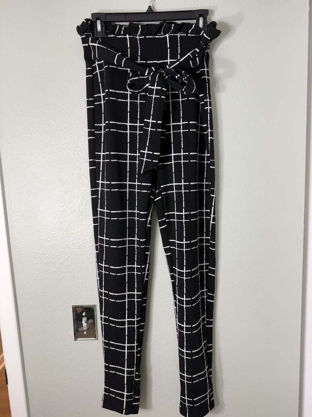 Shein Women’s Black Dress Pants - Black And White Size Tall Large